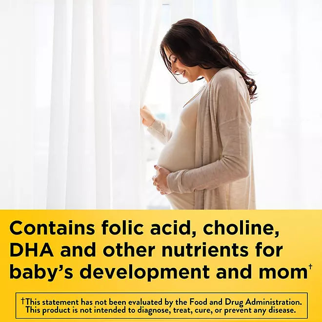 PRENATAL Ácido fólico + DHA + choline 120 gomitas