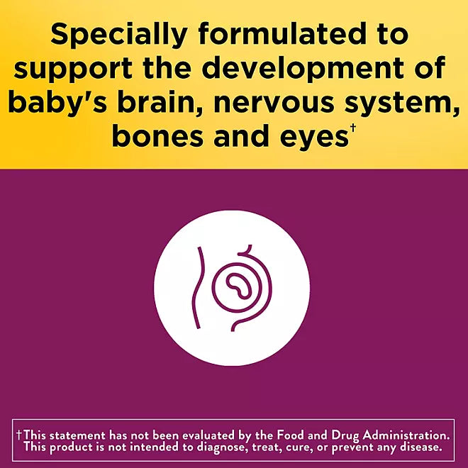 PRENATAL Ácido fólico + DHA + choline 120 gomitas