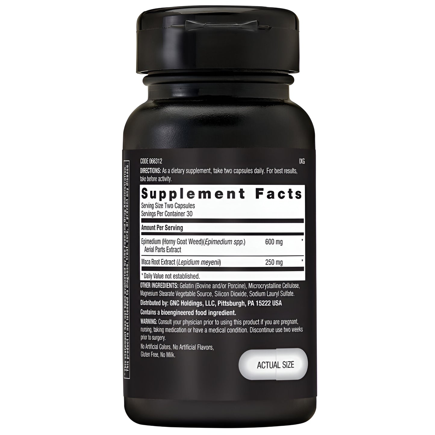 GNC Men's Horny Goat Weed - 60 capsulas