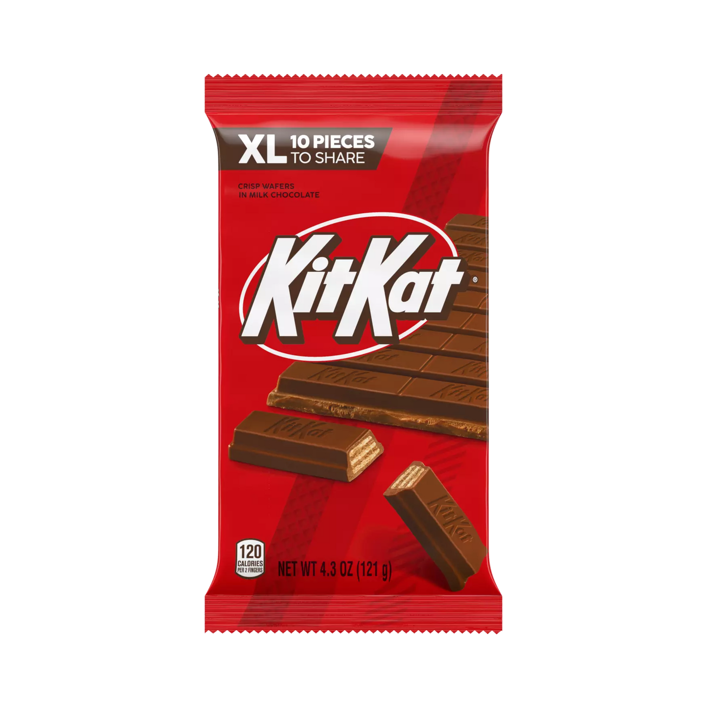 KitKaat XL 10 piezas , 121g - 120 calorías