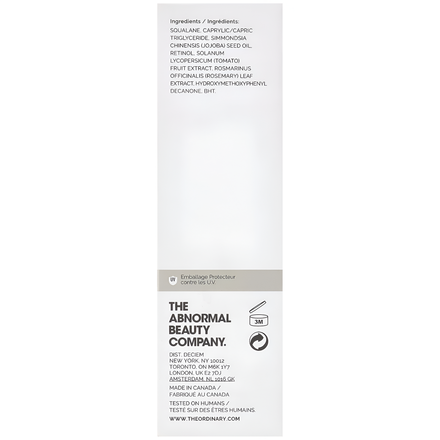 The Ordinary Retinol 1% en escualano, 30ml