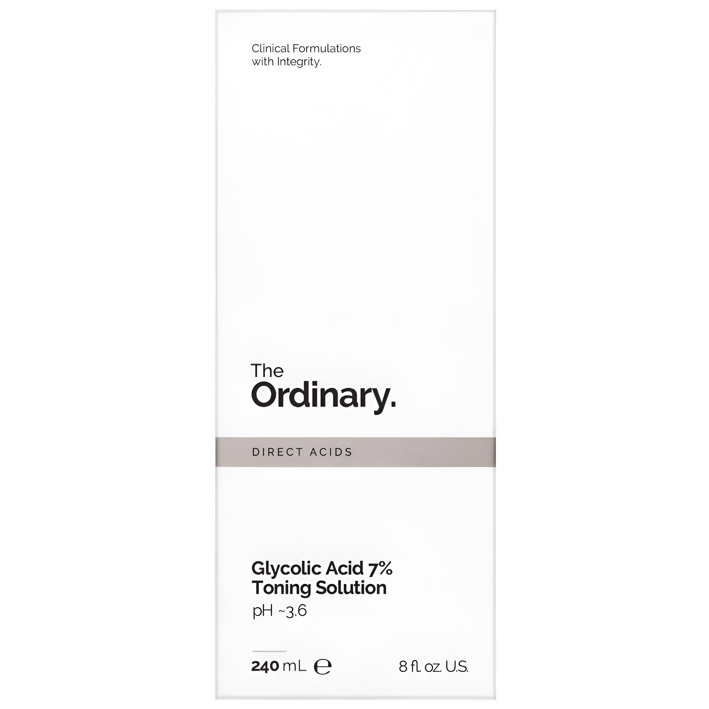 Solución Tonificante de Acido Glicólico al 7 % - The Ordinary - 240 ml.