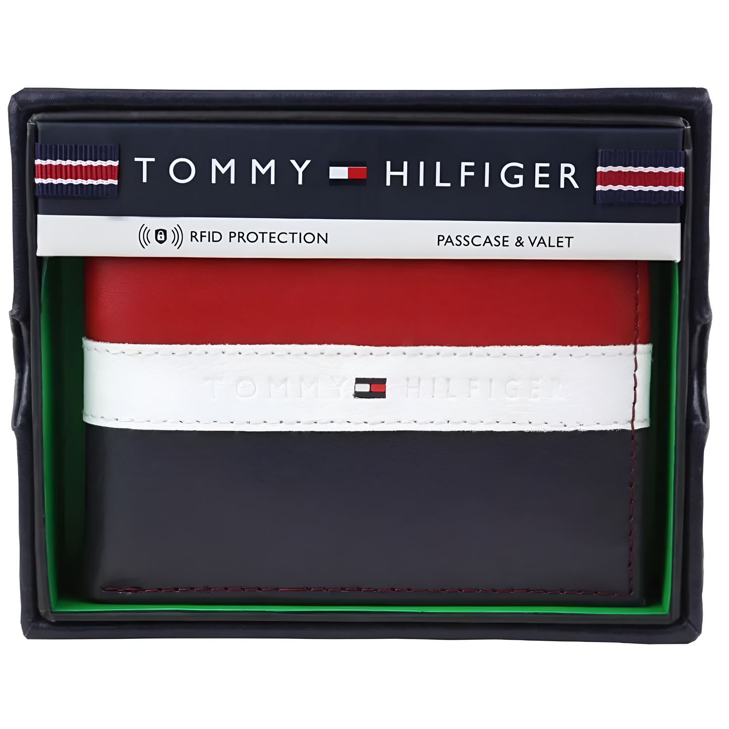 Billetera diseno Bandera Azul, Roja y Blanca - Tommy Hilfiger