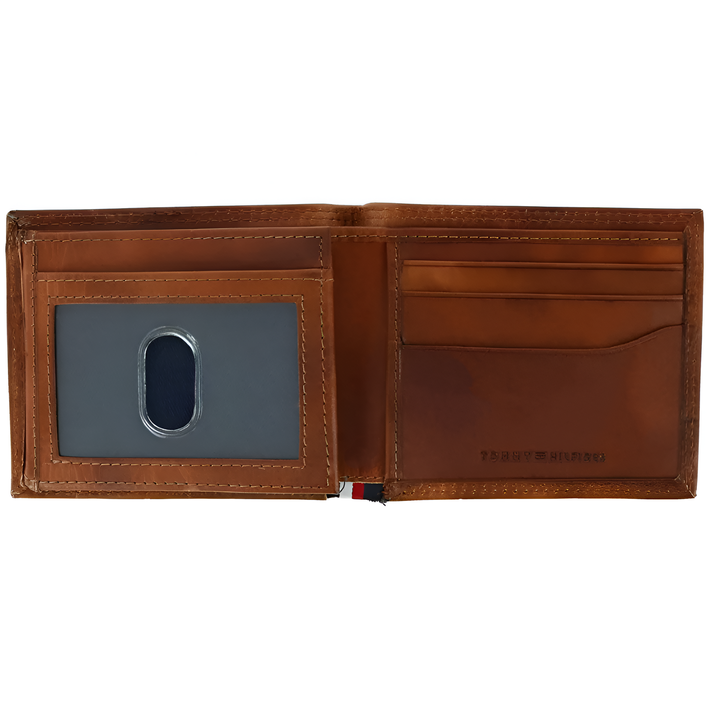 Billetera Tommy Hilfiger para hombre marrón de cuero