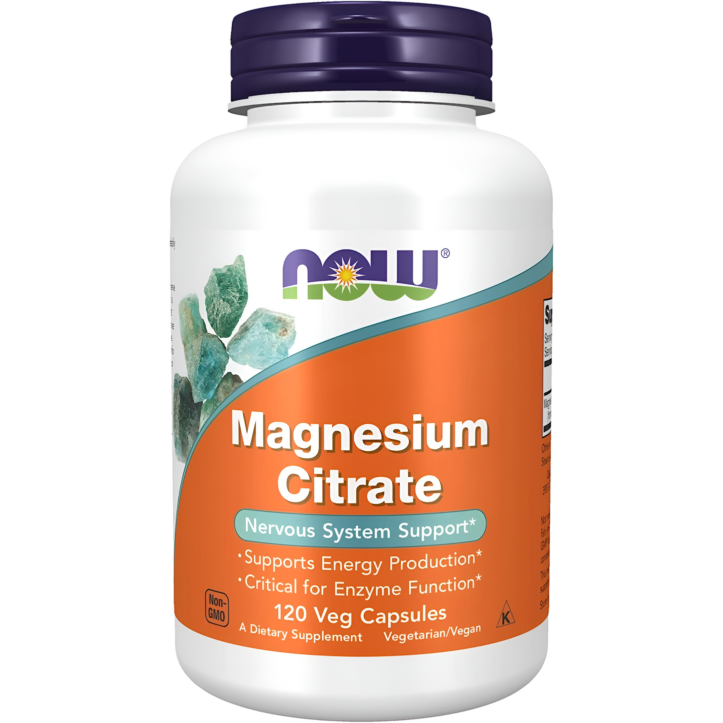 Citrato de Magnesio 400mg , capsulas vegetables - Now