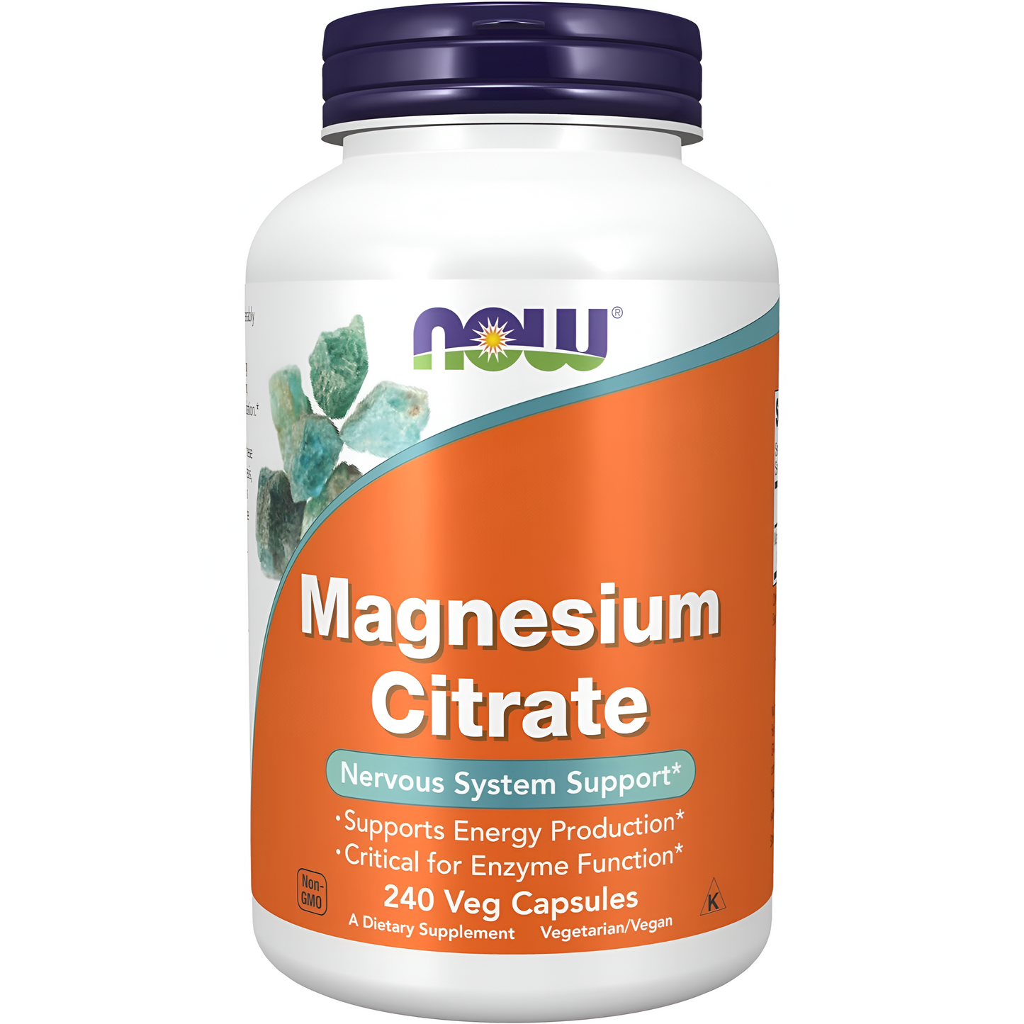 Citrato de Magnesio 400mg , capsulas vegetables - Now