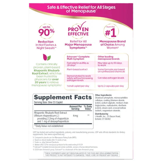 Estroven Complete Multi-Symptom Menopause Relief, 84 tabletas