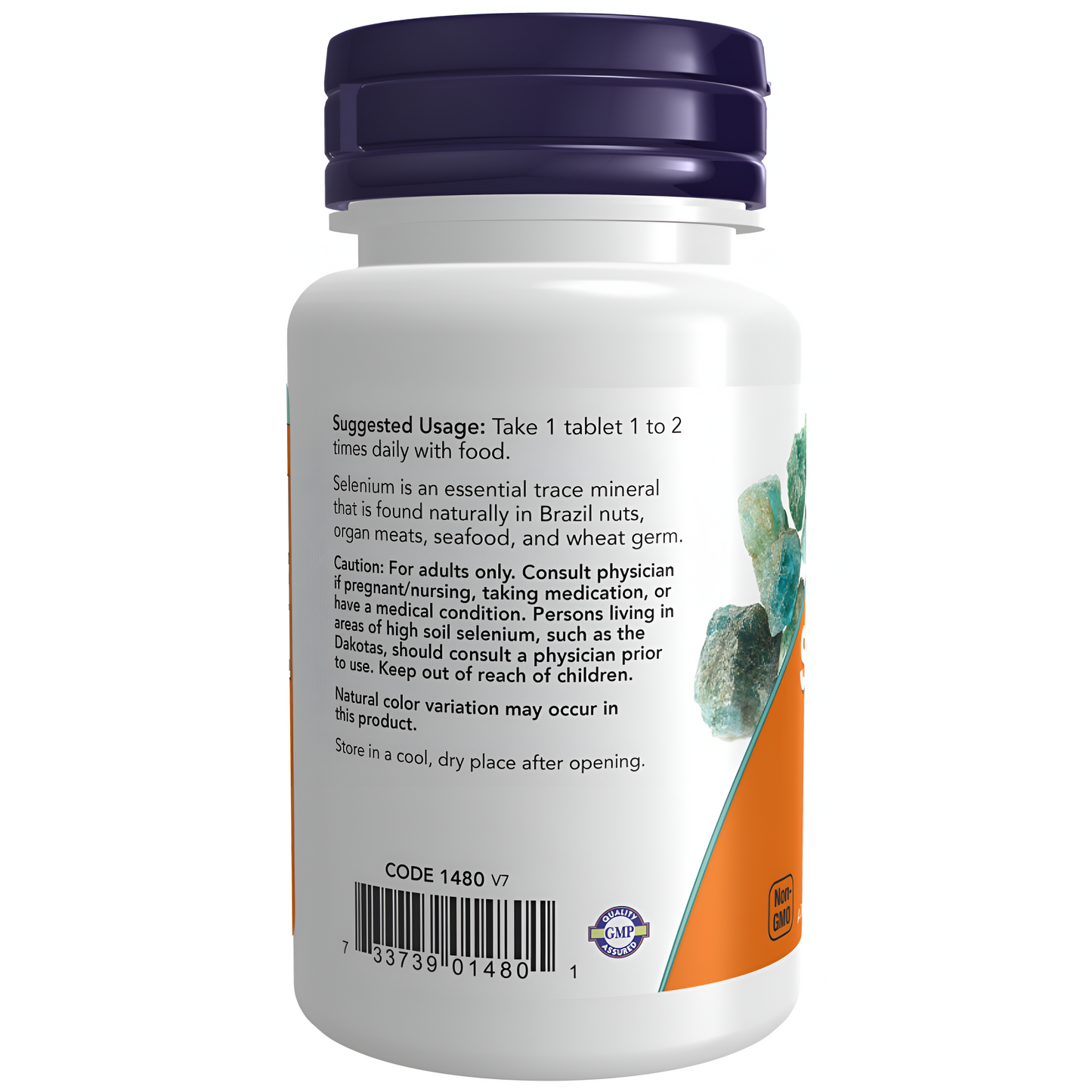 NOW Suplementos, Selenio 100 mg (L-Selenometionina) en tabletas