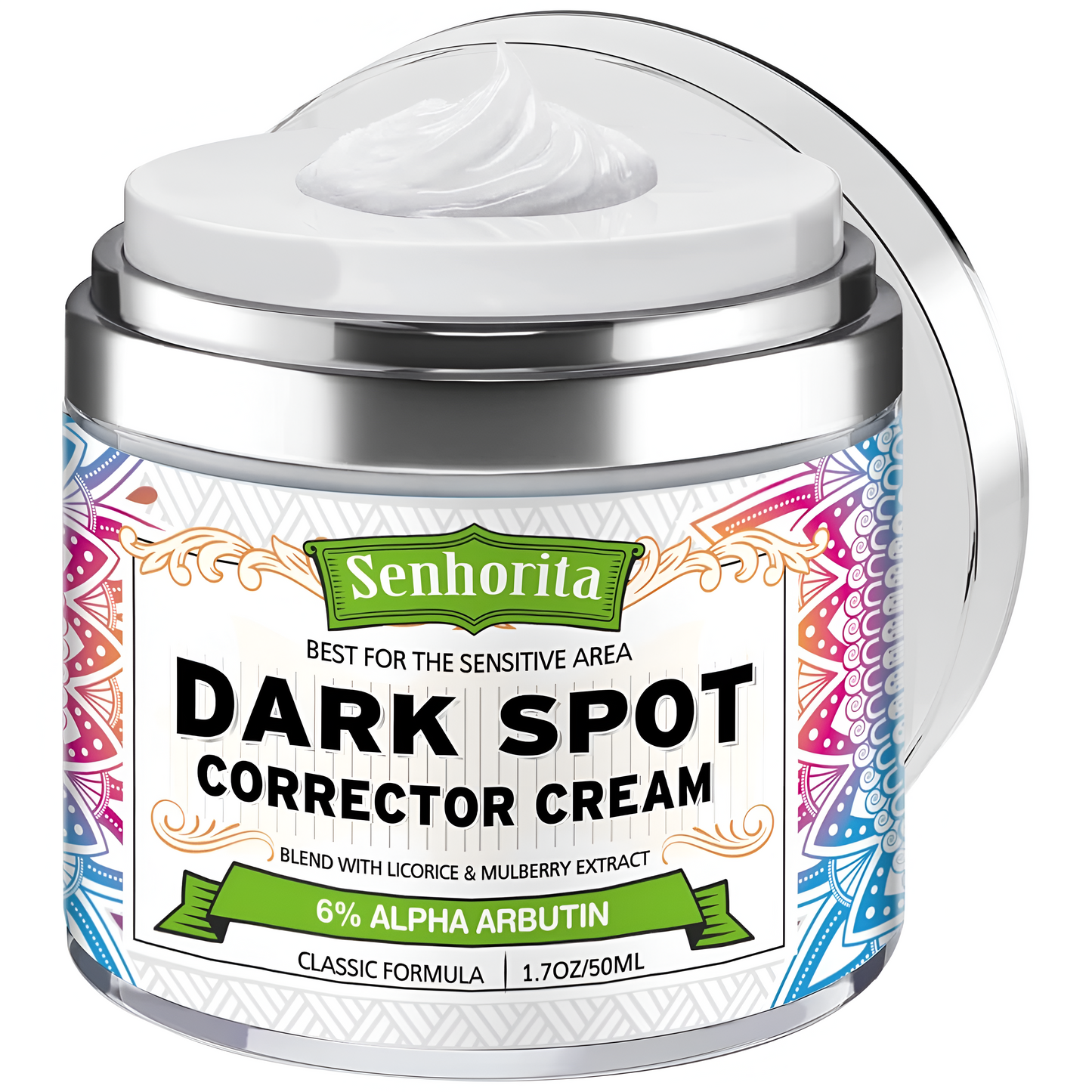 Senhorita - Crema correctora de manchas oscuras y decoloración, 1.7 oz (50ml)