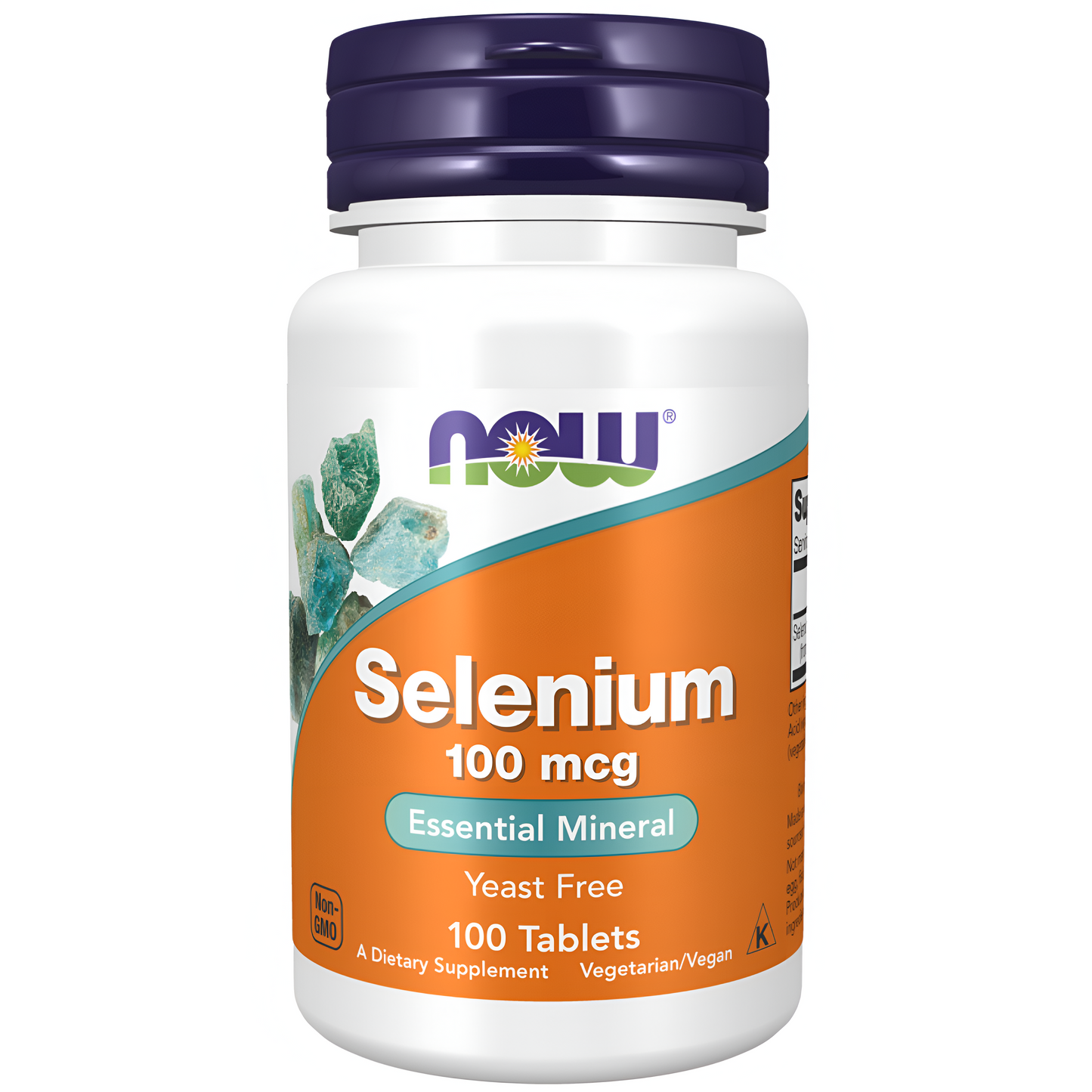 NOW Suplementos, Selenio 100 mg (L-Selenometionina) en tabletas