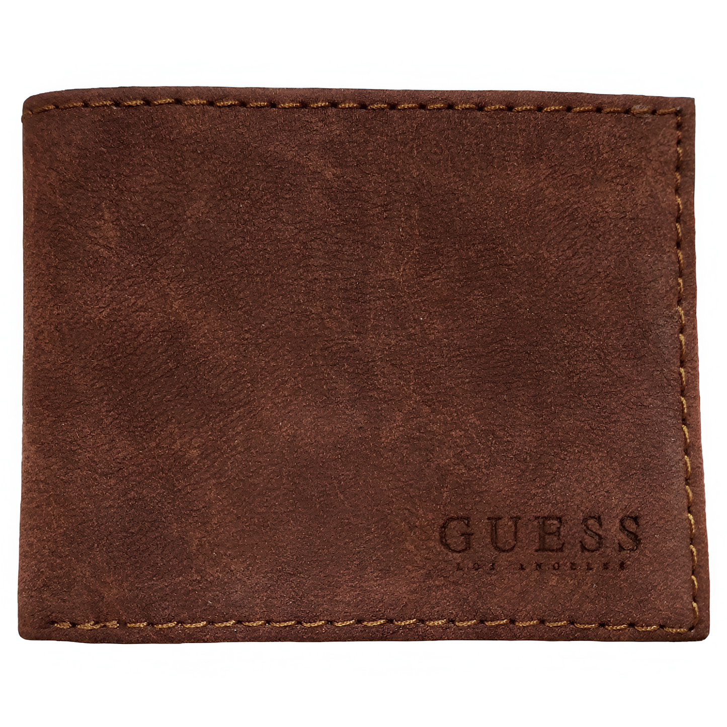 Billetera de cuero Guess para hombre color marrón