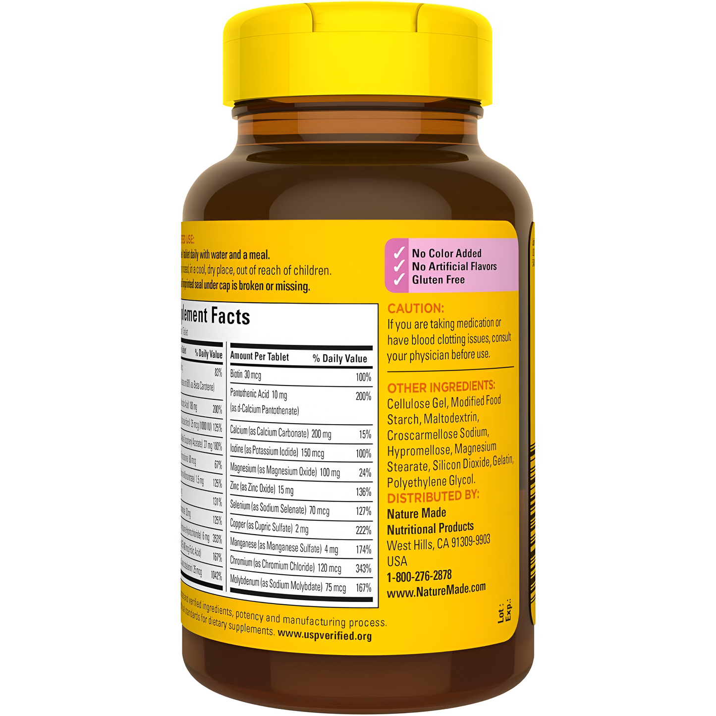 Nature Made Multivitamínico para mujer mayores de 50 de edad , 90 Tabletas