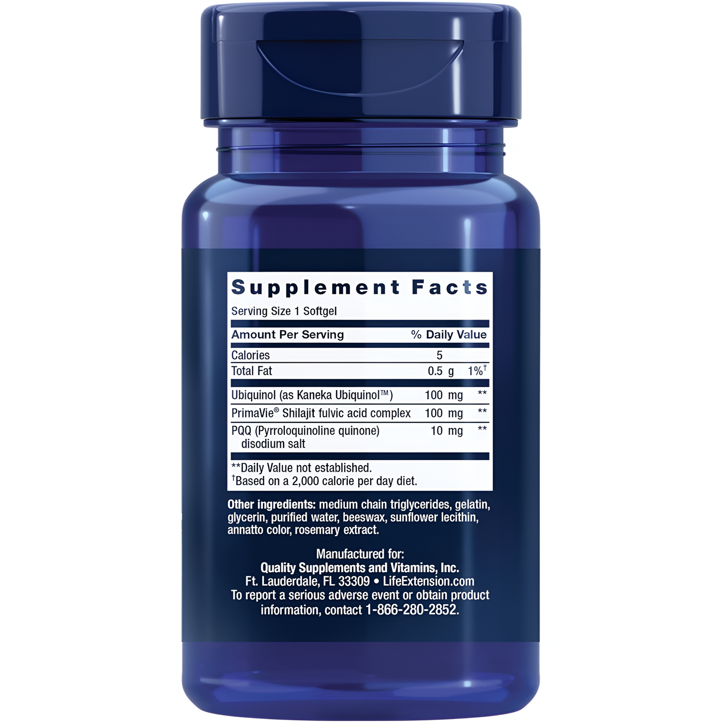 Life Extension, Super Ubiquinol CoQ10 100 mg, PQQ 10 mg, 30 Softgels