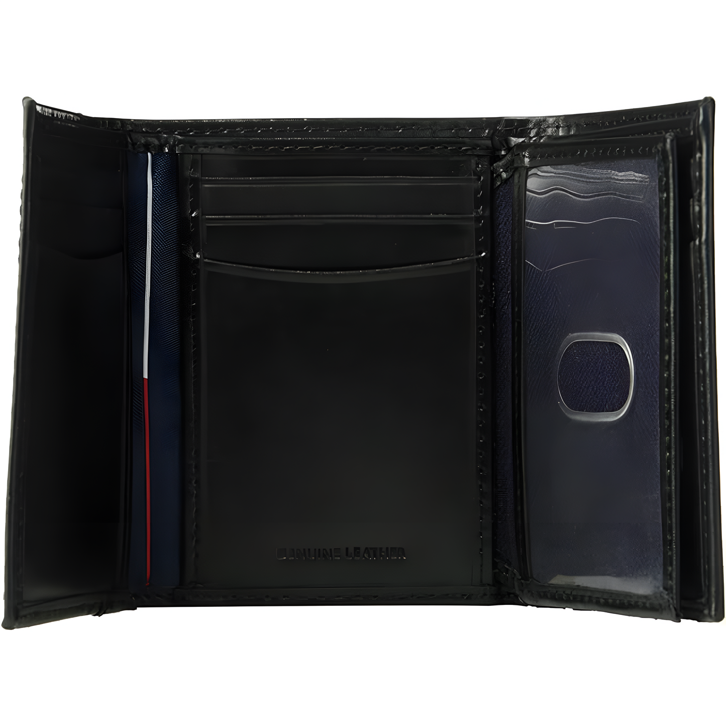 Tommy Hilfiger - Cartera para hombre, triple pliegue