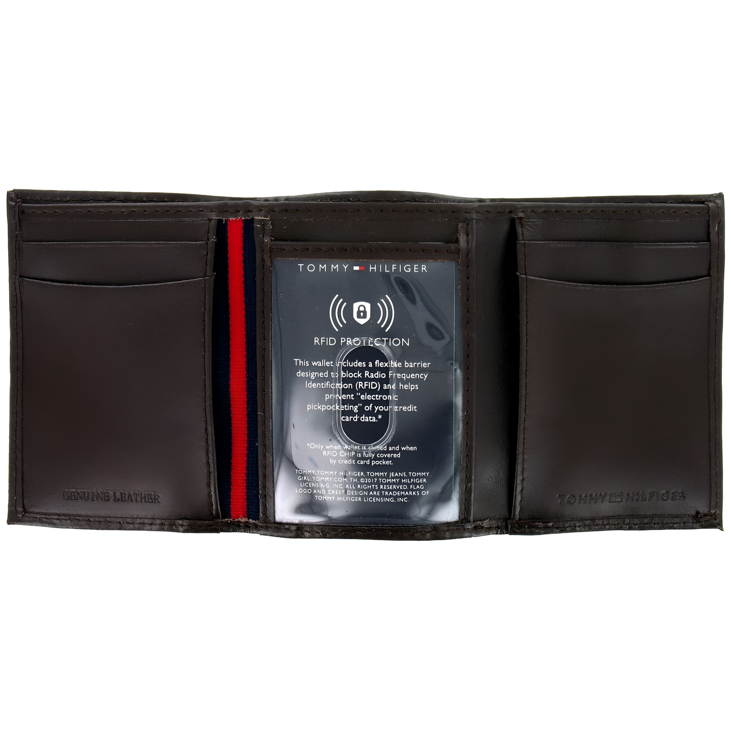 Tommy Hilfiger - Billetera para hombre, color marrón