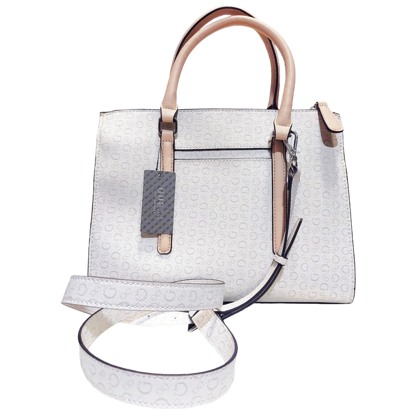 Cartera GUESS blanca con accesorios