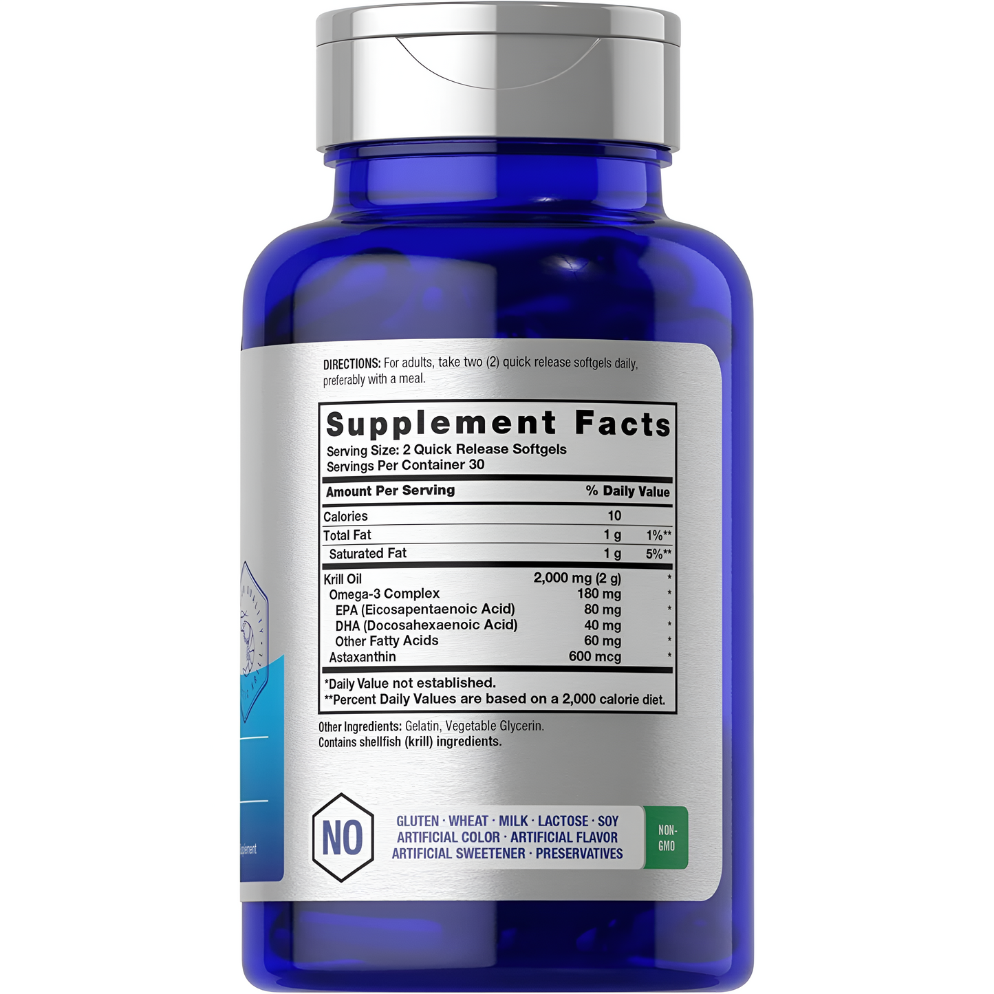 Krill Oil 2000mg , 60 capsulas - Horbaach