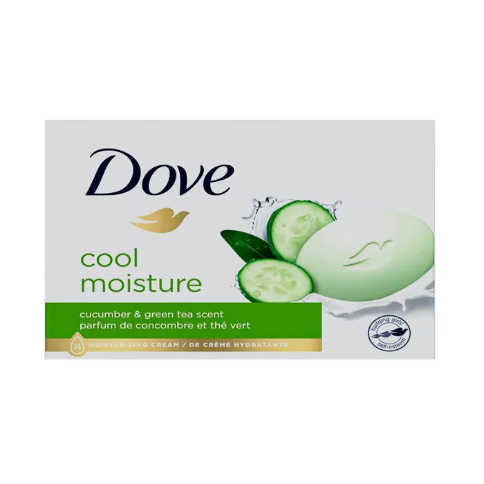 Dove cool moisture jabon en barra de pepino y te verde 106g