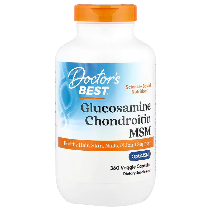 Doctor's Best, Glucosamina, Condroitina y MSM -360 cap