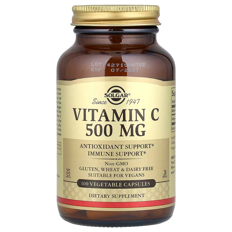 Solgar - Vitamina C 500mg, 100 capsulas