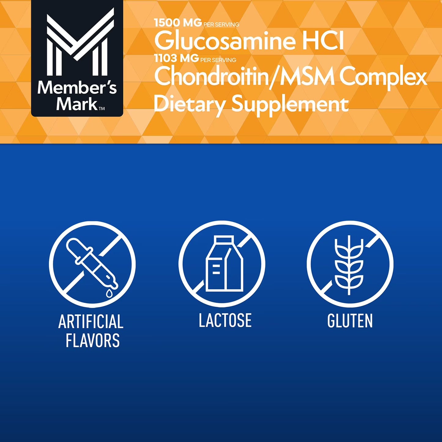 Glucosamina Chondroitin SMS 220 tabletas - MEMBER S MARK