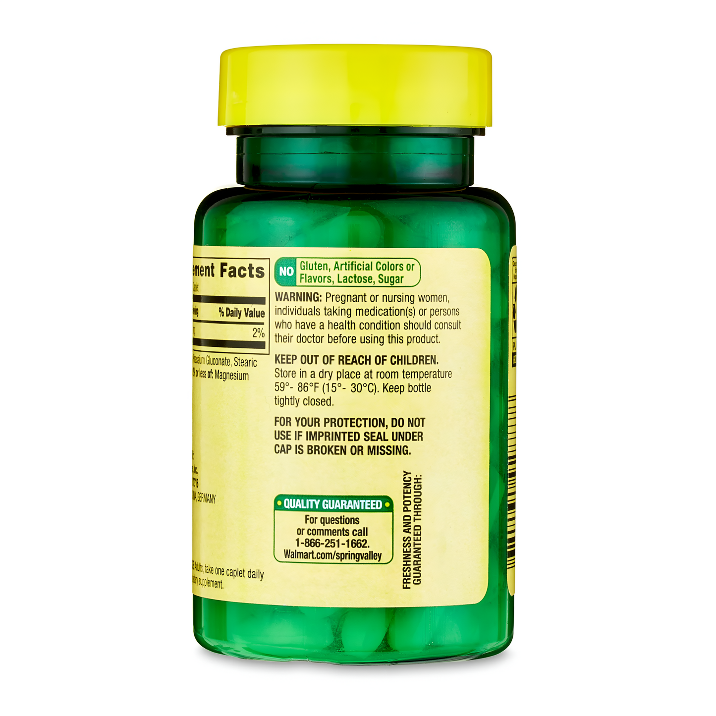 POTASIO 99MG 100 TABLETAS SPRING VALLEY