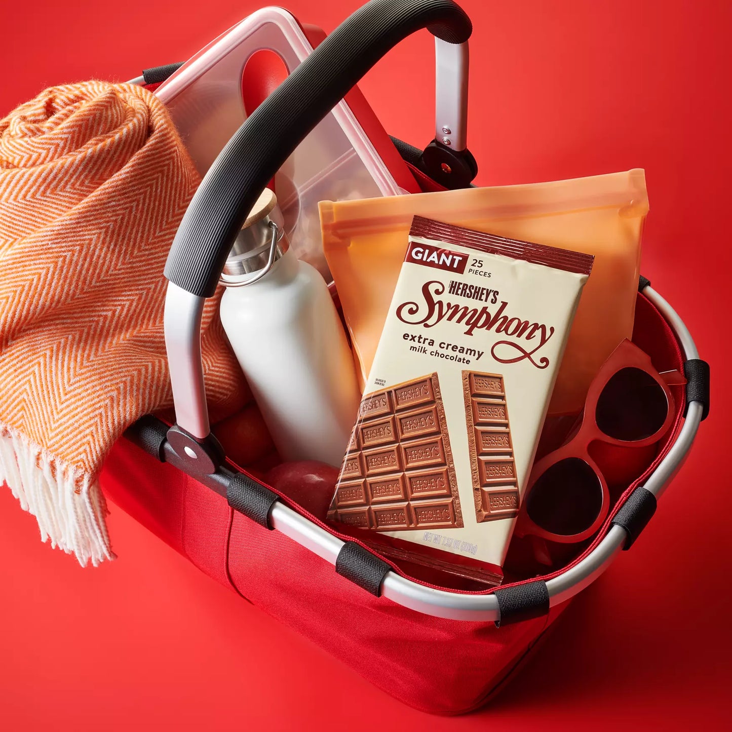 Hershey's Symphony Milk Chocolate Extra creamy 25 piezas GIANT - 208g, 160 calorías por 4 piezas