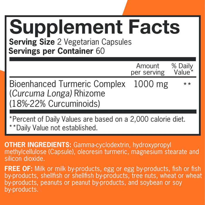 Qunol Turmeric Extra Fuerte 120 capsulas 1000 mg