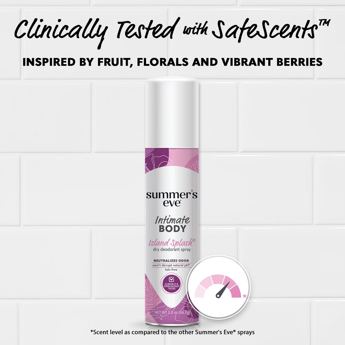 Summer´s eve Intimate Body Odor Spray . Desodorante en Spray intimo femenino - 57g