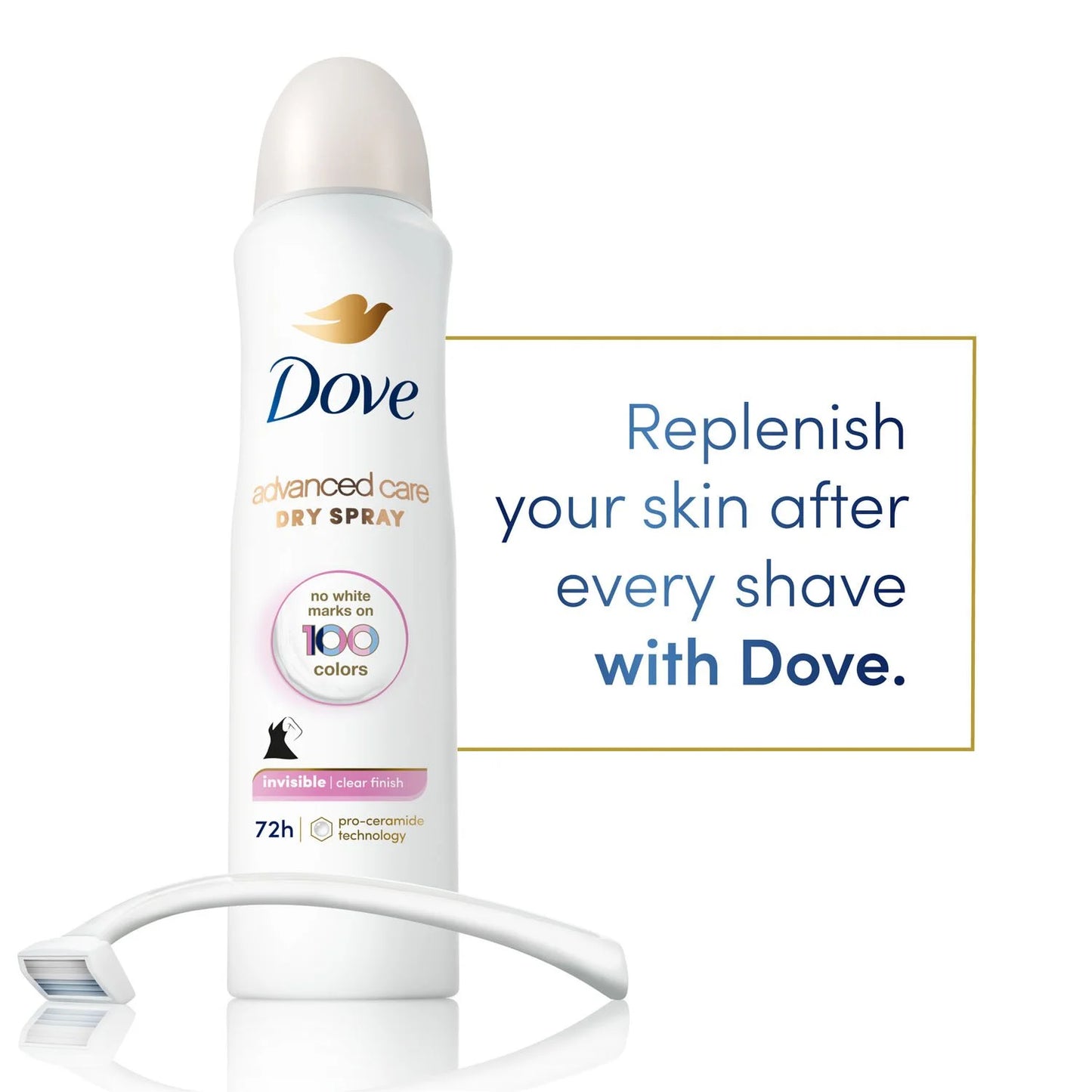 Dove Advanced Care Clear Finish Antitranspirante en aerosol , 136gr