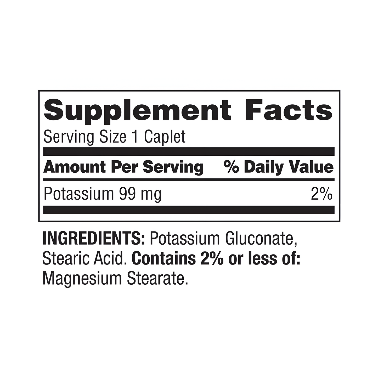 POTASIO 99MG 100 TABLETAS SPRING VALLEY