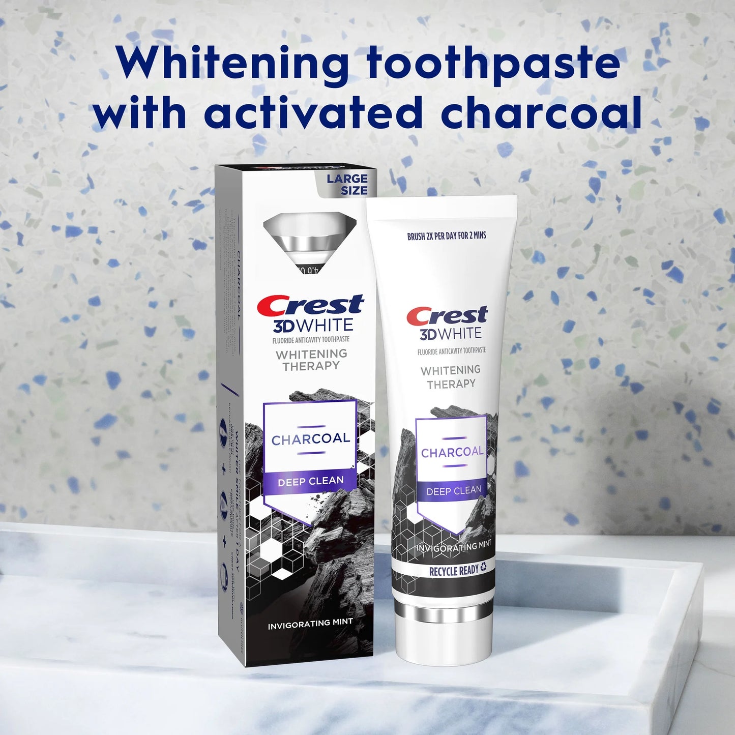 Crest 3D White charcoal 130g