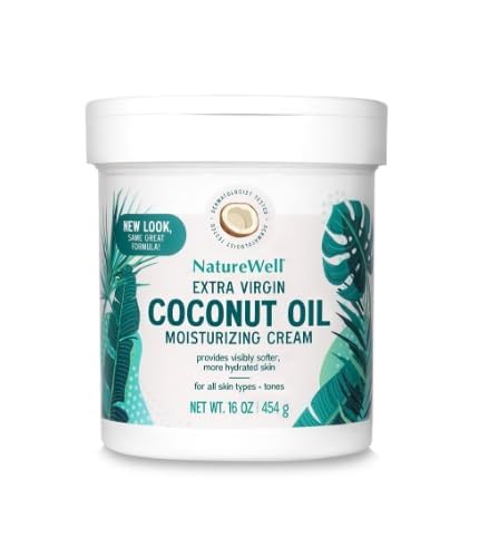 Nature Well Crema hidratante de aceite de coco virgen extra 454g