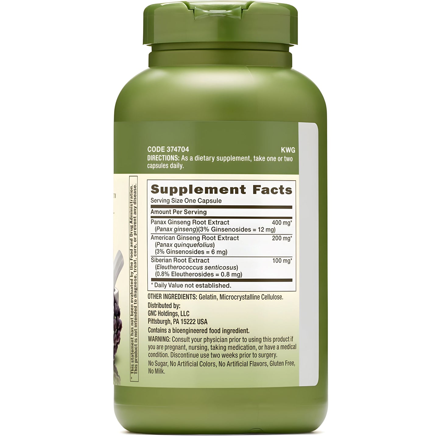 GNC Herbal Plus Triple ginsa 200 caps