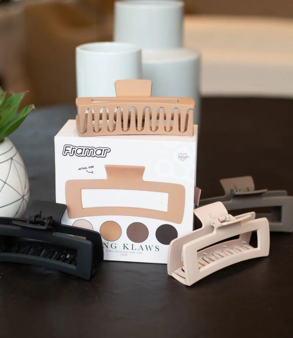 Framar pack de 4 sujetadores para el cabello Dama