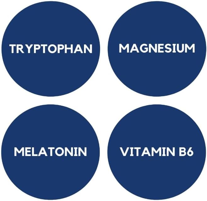 Ana Maria La Justicia- Pack Tryptophan (magnesium- vitamina B6), tryptophan(melatonina), 60 tabletas cada frasco