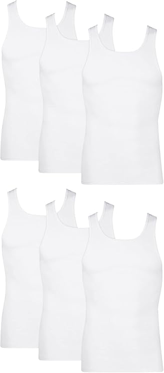 Hanes Bividi de algodón ligero que absorben la humedad para hombre paquete de 6 Unidades