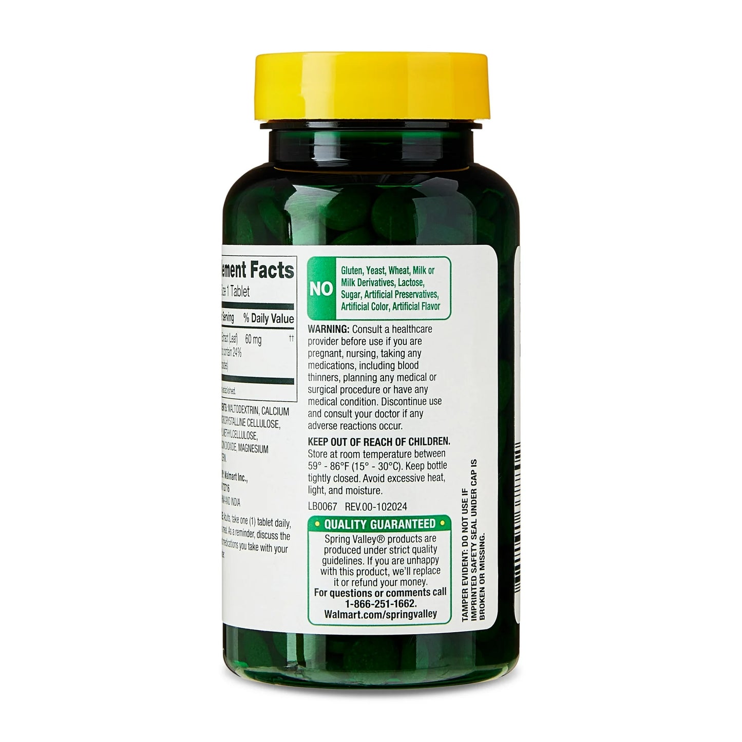 Spring Valley - Ginkgo Biloba 60mg, 240 Tabletas