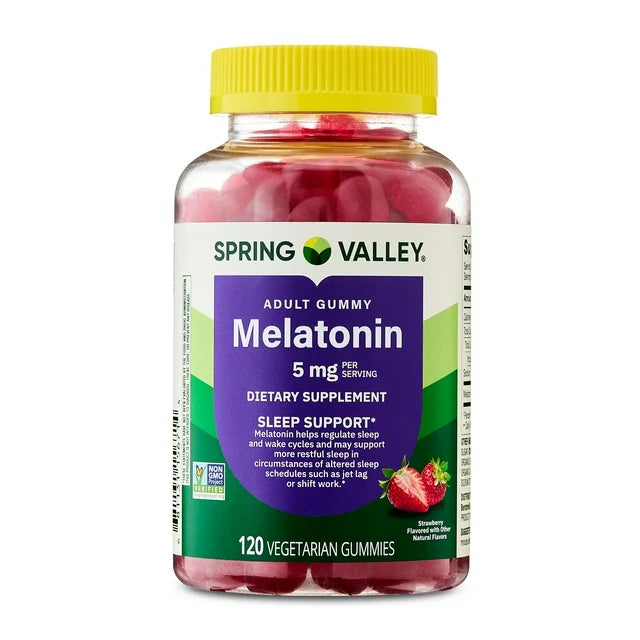 Melatonina en Gomitas de 5 mg Spring Valley 60 -120 Gomitas
