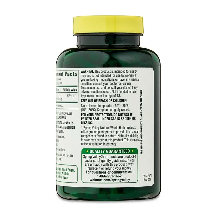 Saw Palmetto 450mg Spring Valley - 200 Capsulas