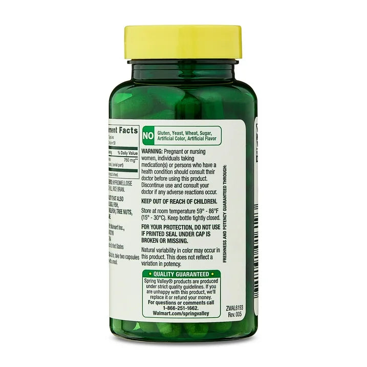 Echinacea 760 mg . 100 capsulas - Spring valley