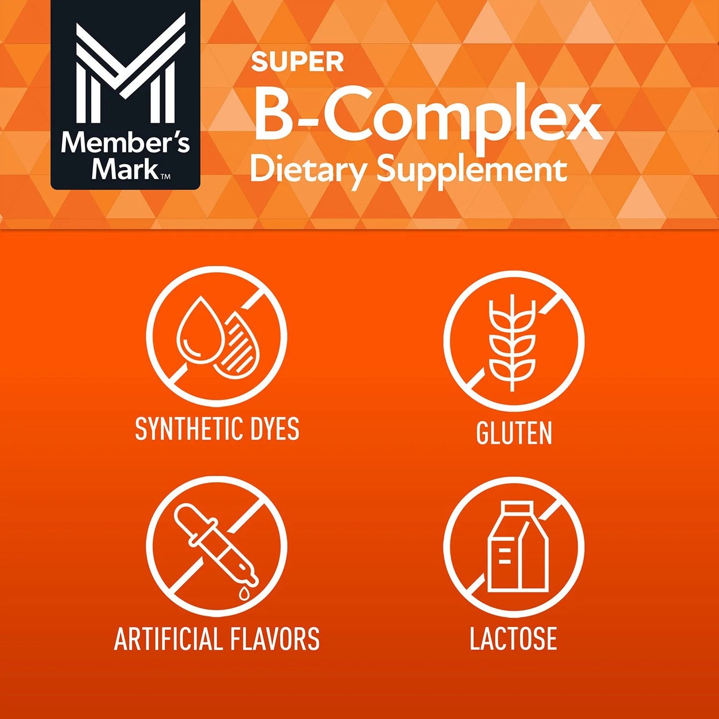 Super B-complex con Biotin 300 tabletas Member's Mark