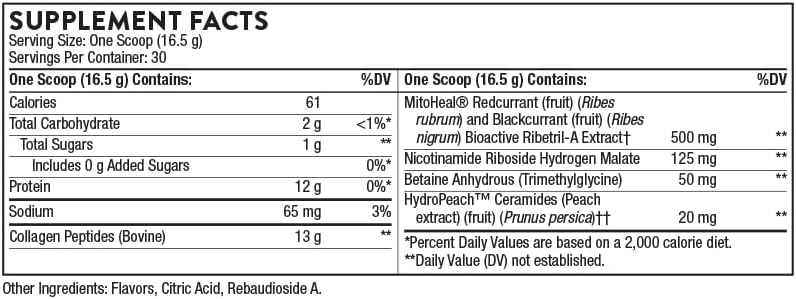 Thorne - Collagen Plus con Nicotimanide Riboside- 495g