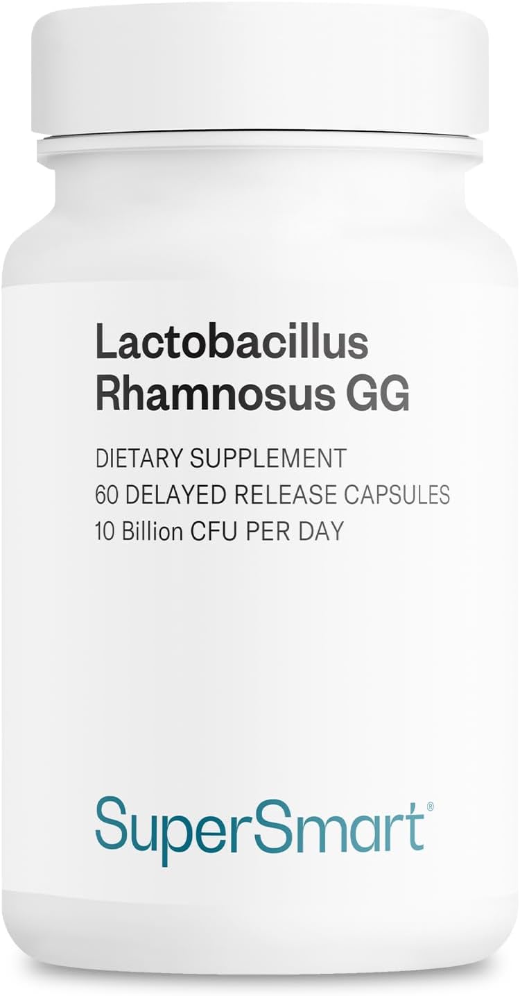 Super Smart - Lactobacillus Rhamnosus GG 10 Billion, 60 capsulas
