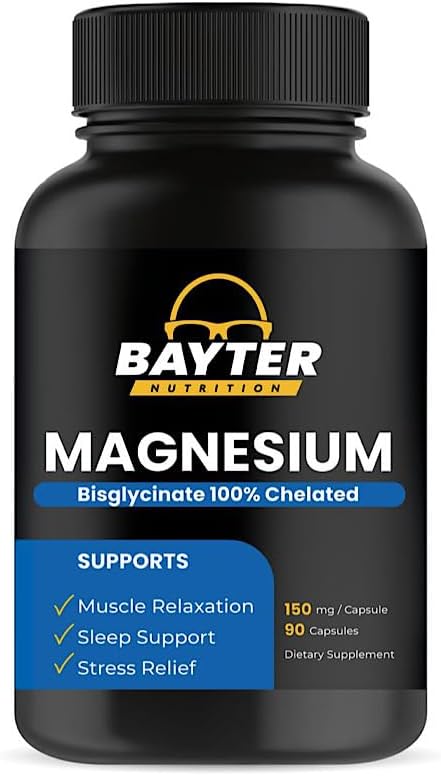 Bayter Nutrition - Magneisum Bisglicinate 150mg, 90 capsulas
