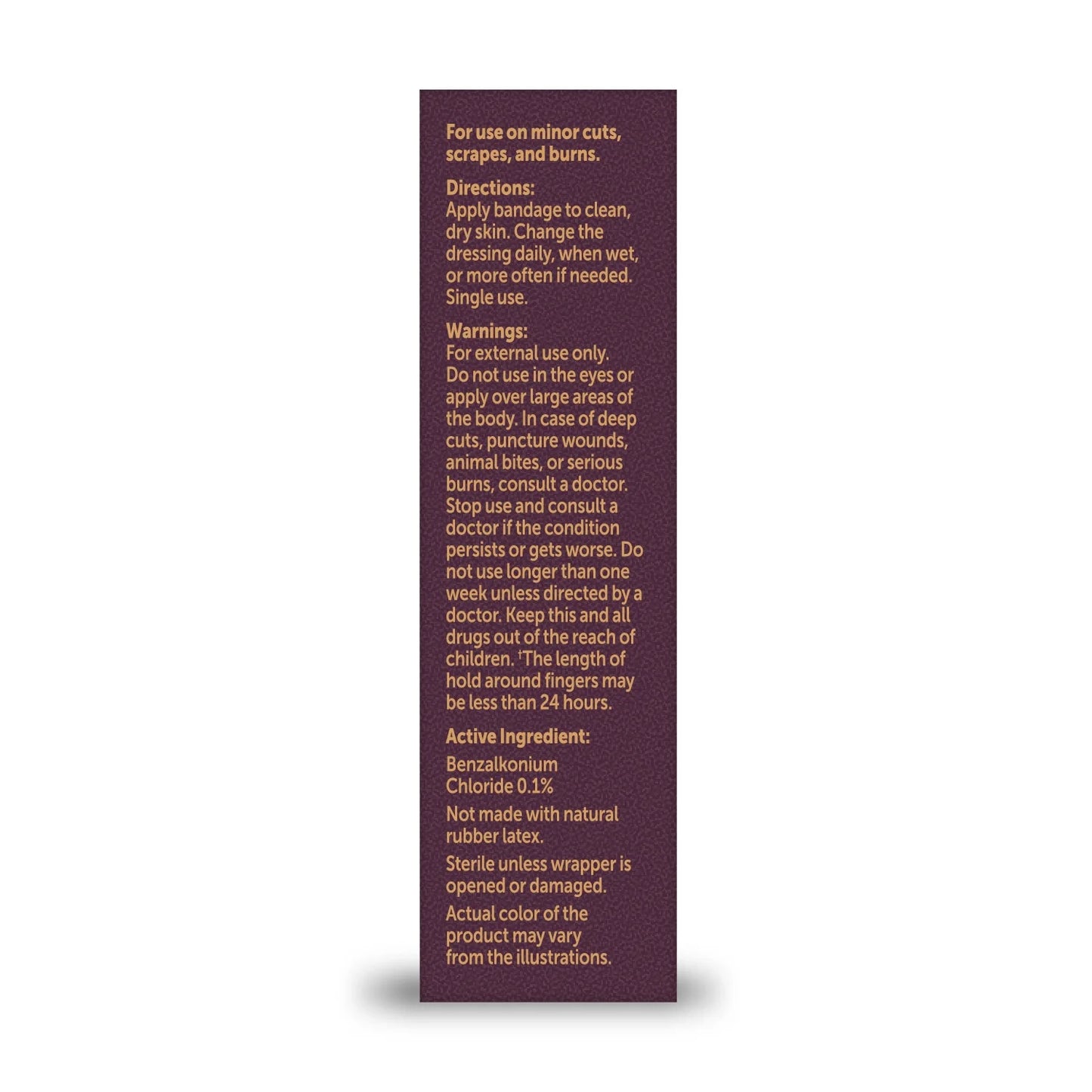 Equate Vendajes de tela Flexibles antibacterianos 2cm x 7 cm , 30 unidades .