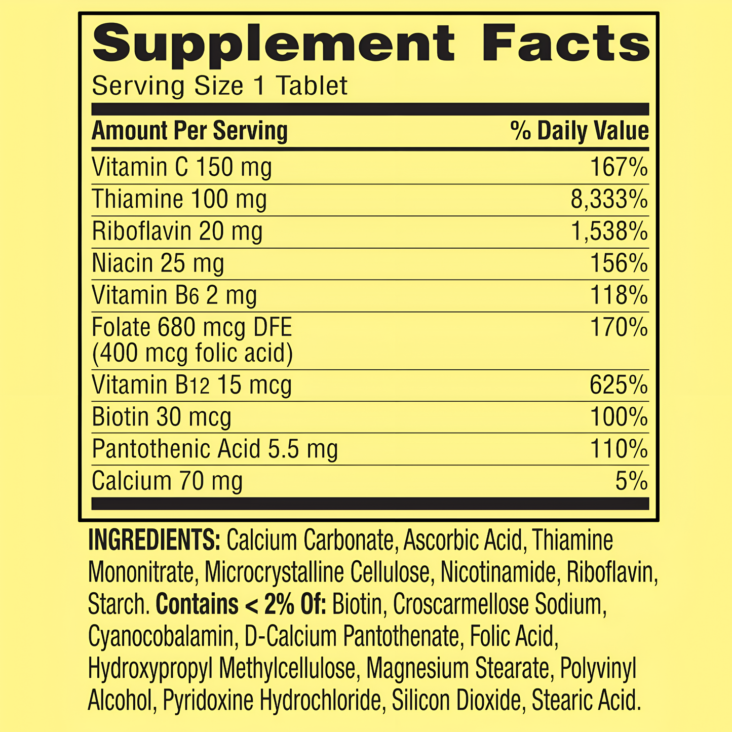 Super Vitamin B complex - Spring Valley - 250 Tabletas