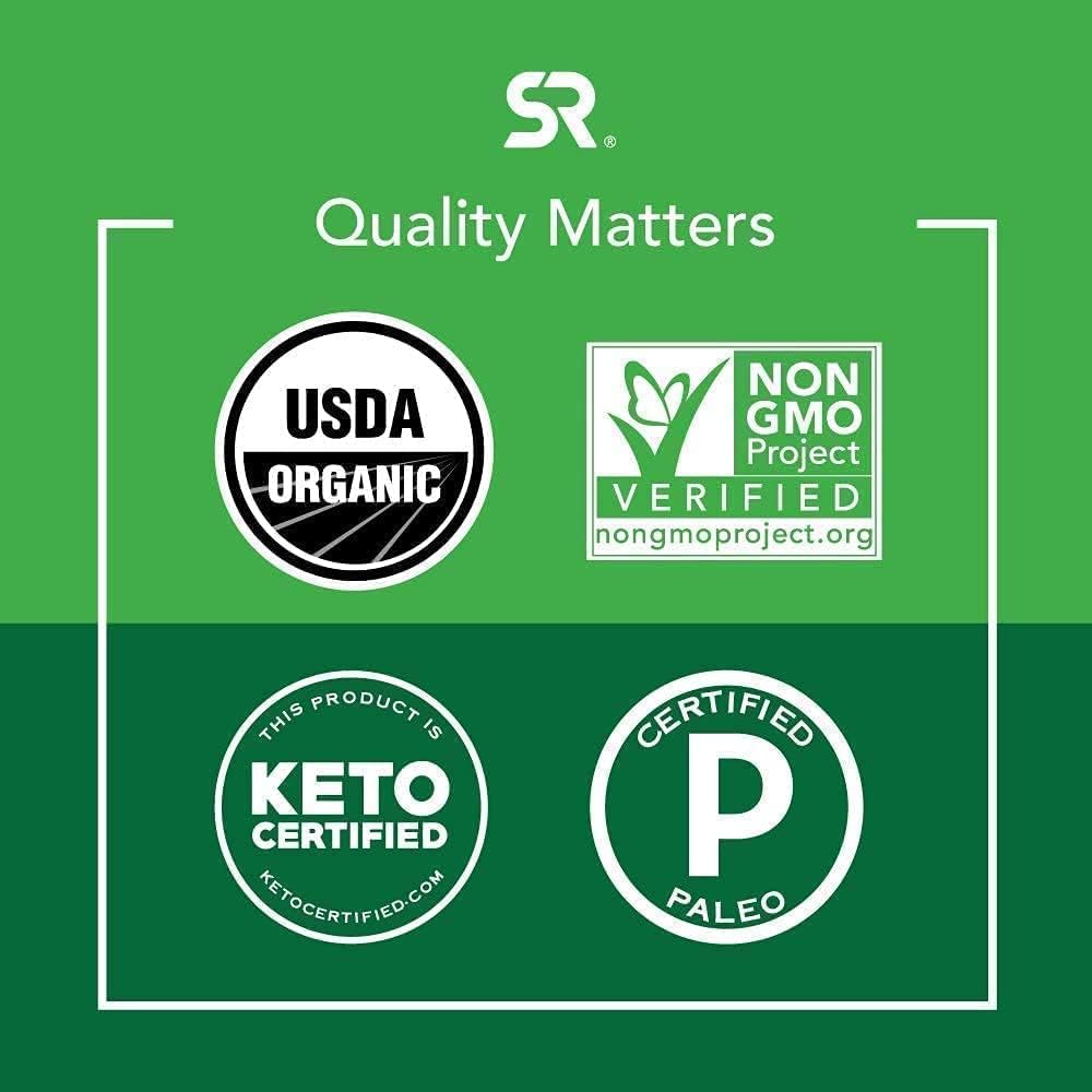 Aceite Orgánico de Coco MCT Sports Research , Certificado por USDA, KETO y PALEO , Non-GMO Combustible Corporal 1183 ml.