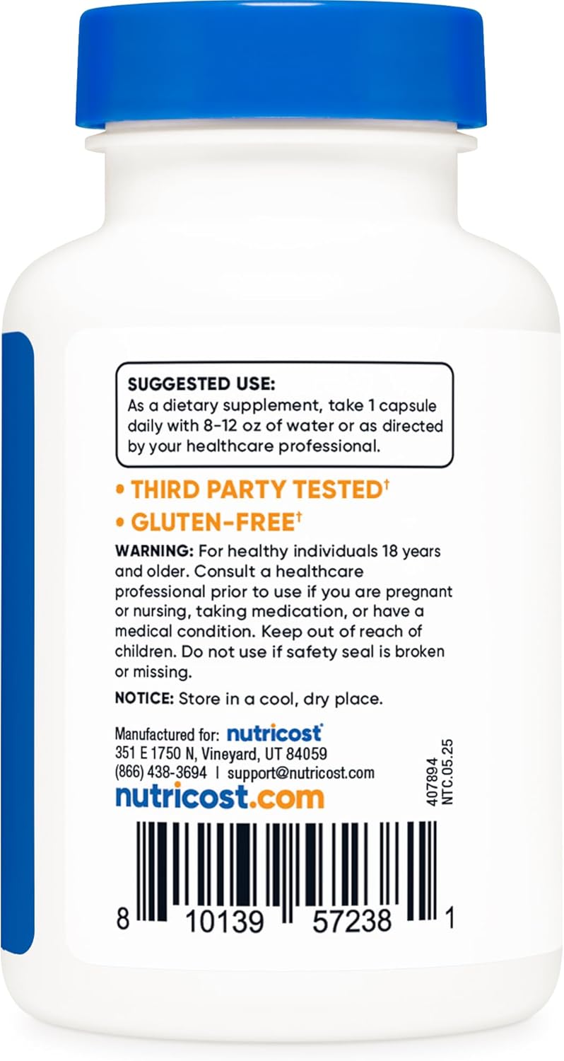 Nutricost - Zinc(15mg) + Copper(2mg), 120 capsulas