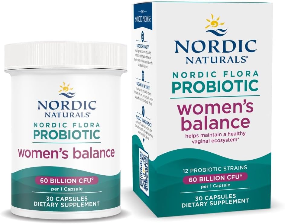 Nordic Naturals - Nordic Flora Probiotic, womens balance 60 billion CFU - 30 capsulas